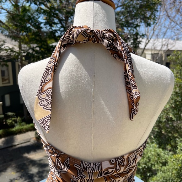 Y2K Style Halter Neck Floral Dress - Picture 6 of 6